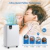 Yaufey 31 Pint Dehumidifier for Basement Home 2500 Sq. Ft. with Drain Hose | Continuous Drain & Water Tank, Intelligent Humidity Control, Quiet Operation, Auto Shut Off, 24H Timer for Home Whole House