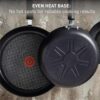 T-Fal Ultimate Hard Anodized Nonstick Fry Pan Set 3 Piece: 8, 10.25, & 12 Inch, Oven Broiler Safe 400F, Kitchen Cookware Set, Pots and Pans Set Non Stick, Frying Pans, Skillets, Dishwasher Safe, Onyx