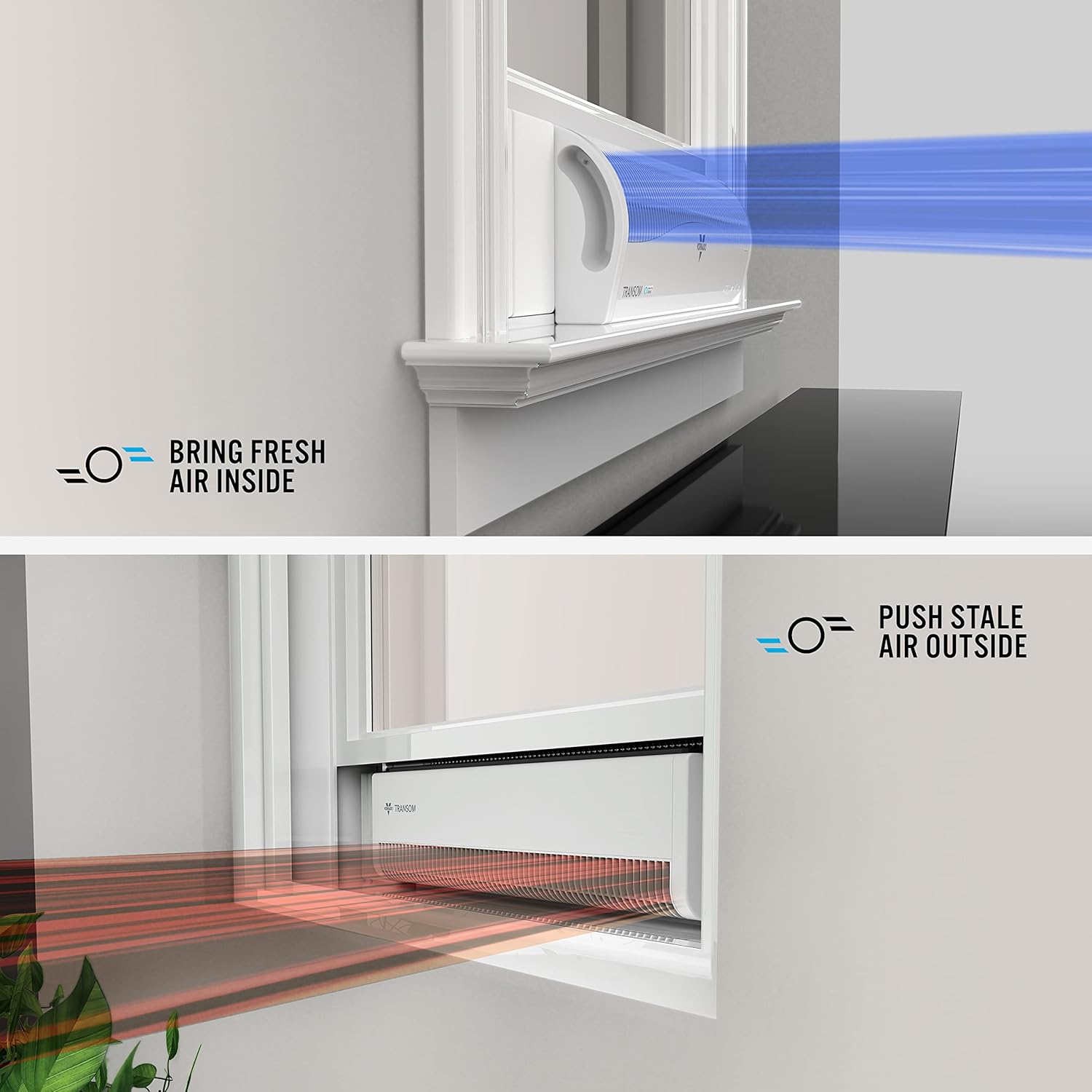 Vornado TRANSOM AE Window Fan Works with Alexa, 4 Speeds, Reversible Exhaust Mode, Weather Resistant Case, Whole Room,White Vornado TRANSOM AE Window Fan Works with Alexa, 4 Speeds, Reversible Exhaust Mode, Weather Resistant Case, Whole Room,White - Image 5
