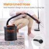 BACOENG Ash Vacuum for Pellet Stoves, 4 Gallon Ash Vac, Ash Vacuum Cleaner for Fireplaces, Wood Stove, Pellet Grill