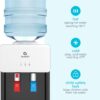 Avalon Premium Hot/Cold Top Loading Countertop Water Cooler Dispenser With Child Safety Lock. UL Listed- White