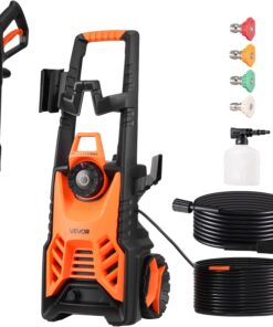 VEVOR Electric Pressure Washer, Max 4500 PSI and 3.2 GPM with Pressure Adjustment, High Power Pressure Cleaning Machine with 4 Quick Connect Nozzles, for Cars/Fences/Driveways/Patios/Home Cleaning