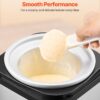 VEVOR Ice Cream Maker, 2.11 Qt. Large Capacity, Electric Automatic Ice-Cream Machine, with Easy Operation & Cleaning, Stainless Steel Shell, for Homemade Frozen Yogurt, Fruit Sorbet, Gelato, Silver