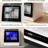 HAVA Countertop Dishwasher, 6 Programs Portable Dishwasher with Water Tank | No Hookup Needed, 167 °F High-Temperature Washing, Baby Care & Hot Air Drying Function for Homes, Apartments and RVs