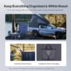 Renogy 200W Portable Solar Panel Blanket, 25% High Efficiency N-Type Foldable Solar Charger for Power Station, Lightweight 8-Fold Space Save, USB-A Type-C Output, For Camping, RV, Pickup Truck, Marine