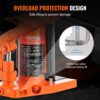 VEVOR Hydraulic Jack, 2.5 Ton Toe Lift, 5 Ton Top Lift, 0.8-5.3 in Toe Height, 8.9-13.4 in Top Height, Air Hydraulic Claw Jack for Machinery, Industry