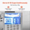 VEVOR Commercial Ice Cream Machine, 21 QT/H Soft Serve Ice Cream Maker with LCD Panel Auto Clean 3-Flavor Pre-cooling for Restaurant Snack Bar