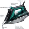 Rowenta Pro Master Stainless Steel Soleplate Steam Iron for Clothes, Anti-Drip Protection, 210 g/min, 400 Microsteam Holes, 1775 Watts Iron Steamer for Clothes, Powerful Steam DW8360