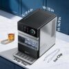 EUHOMY 2.2'' Clear Ice Cube Maker Countertop with APP, 2 Square Ice Ready in 27 Mins for Whiskey, Slow-Melting & Self-Cleaning, 110 Pcs/Day, 24H Timer, Clear Ice Maker with Ice Tong for Home/Bar