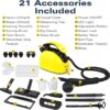 Steam Cleaner, Multipurpose Powerful Steamer with 21 Accessories, 248°F High-Temperature Steam for Floors, Grout, Tiles, Carpet, Cars - Portable 1.08L Tank, Child Lock, Chemical-Free Cleaning (Yellow) Steam Cleaner, Multipurpose Powerful Steamer with 21 Accessories, 248°F High-Temperature Steam for Floors, Grout, Tiles, Carpet, Cars - Portable 1.08L Tank, Child Lock, Chemical-Free Cleaning (Yellow)