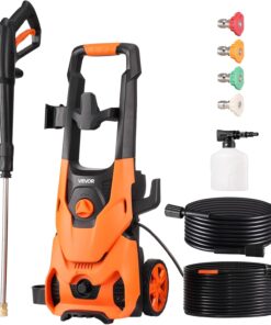 VEVOR Electric Pressure Washer, Max 4200 PSI 2.8 GPM, High-Power Cleaner with Foam Cannon & 4 Nozzles for Driveways, Cars, Fences, Patios, Home Cleaning