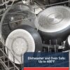 T-fal Experience Nonstick Cookware Set 12 Piece, Induction, Oven Broiler Safe 350F, Kitchen Cooking Set w/Fry Pans, Saucepan, Stockpot, Kitchen Utensils, Pots and Pans, Dishwasher Safe, Black