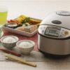 Zojirushi Ns TSC10 5.5 Cup Micom Rice Cooker and Warmer, 1.0l | Micom Fuzzy Logic, Steam and Cake Menus, Keep-Warm, Delay Timer, Includes Steamer Basket and Spatula