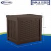 Suncast Small Outdoor Storage Box - 22 Gallon Java Resin Outdoor Deck Box, Flat-Lid Bench Seating, Patio Storage Bin Container for Organizing Tools, Cushions for Porch, Deck, Pool, & Garden Suncast Small Outdoor Storage Box - 22 Gallon Java Resin Outdoor Deck Box, Flat-Lid Bench Seating, Patio Storage Bin Container for Organizing Tools, Cushions for Porch, Deck, Pool, & Garden