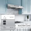Range Hood 30 inch Under Cabinet, Stainless Steel Kitchen Vent Hood 280CFM, Built-in Kitchen Stove Hood w/Rocker Button Control, Ducted/Ductless Convertible Duct, 2 Speeds Fan, Bright LED Light Range Hood 30 inch Under Cabinet, Stainless Steel Kitchen Vent Hood 280CFM, Built-in Kitchen Stove Hood w/Rocker Button Control, Ducted/Ductless Convertible Duct, 2 Speeds Fan, Bright LED Light
