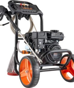 VEVOR Gas Pressure Washer 2900 PSI and 1.85 Max GPM, Upgrade Aluminum Pump with Spray Gun and Wand, 4 Nozzle Set, Low Profile Power Washer for Cars, Fences, Driveways, Homes, Patios, Furniture