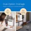 hOmeLabs Dehumidifier 1,800 Sq Ft 8 Pint (MAX 24 Pint at 95°F, 90% RH) | WIFI + Upgraded Advanced Humidity & Moisture Control, Quiet, Efficient, Auto Shut-off, Ideal for Home, Basement, Office