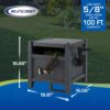Suncast Garden Hose Hideaway Storage Reel Box, Cyberspace Grey – Resin Outdoor Container, Holds up to 100 Feet of 5/8 Inch Standard Vinyl Water Line – No Assembly Required Suncast Garden Hose Hideaway Storage Reel Box, Cyberspace Grey – Resin Outdoor Container, Holds up to 100 Feet of 5/8 Inch Standard Vinyl Water Line – No Assembly Required