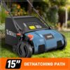 SENIX 13 Amp 15-Inch 2-in-1 Electric Dethatcher and Scarifier with 13.2-Gal Collection Bag,4-Position Depth Adjustment,Walk Behind for Lawn Garden Care Removing Thatch,Quick-Fold(SCE13-M) SENIX 13 Amp 15-Inch 2-in-1 Electric Dethatcher and Scarifier with 13.2-Gal Collection Bag,4-Position Depth Adjustment,Walk Behind for Lawn Garden Care Removing Thatch,Quick-Fold(SCE13-M)