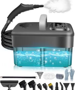 Steam Cleaner for Home - 1600ML Water Tank 15s Heat-Up Portable Steamer for Cleaning, 6 Level Adjustable, 2500W, 45PSI, 250°F Steam, Handheld Steam Cleaner for Car Detailing, Grease, Tile,Grout