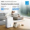 KNKA Energy Star 4500 Sq.Ft Dehumidifier for Basement, Max 80 Pint/Day | Dehumidifier with Drain Hose, Dehumidifiers for Home, Bedroom, Bathroom, Large Room, Smart Humidity Control, Sleep Mode KNKA Energy Star 4500 Sq.Ft Dehumidifier for Basement, Max 80 Pint/Day | Dehumidifier with Drain Hose, Dehumidifiers for Home, Bedroom, Bathroom, Large Room, Smart Humidity Control, Sleep Mode