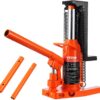 VEVOR Hydraulic Jack, 2.5 Ton Toe Lift, 5 Ton Top Lift, 0.8-5.3 in Toe Height, 8.9-13.4 in Top Height, Air Hydraulic Claw Jack for Machinery, Industry