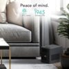Vornado EV3 Whole Room Evaporative Humidifier, 1.5 gal Capacity, Electronic Humidistat, Top Fill, 54-Hour Run Time, 10 Speed Settings, Energy Efficient, 2 Antimicrobial Wicks, Easy To Clean, Black