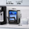 EUHOMY Nugget Ice Maker Countertop, 44Lbs/24H Sonic Ice Maker Machine, Self-Cleaning Pellet Ice Makers with Ice Scoop&Basket, Countertop Pebble Ice Maker for Home/Kitchen/Office