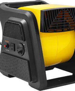 VEVOR Pivoting Utility Fan, 600 CFM High Velocity Floor Blower for Drying, Cooling, Ventilating, Exhausting, 300° Blowing Angle Air Mover, Portable Carpet Dryer Fan for Home, Work Shop