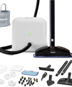 Dupray Neat Steam Cleaner, Multipurpose Steamer for Floors, Grout & Upholstery, Chemical-Free Cleaning, Long Run Time, 40-Piece Accessory Kit *Kills 99.9% of Bacteria & Viruses