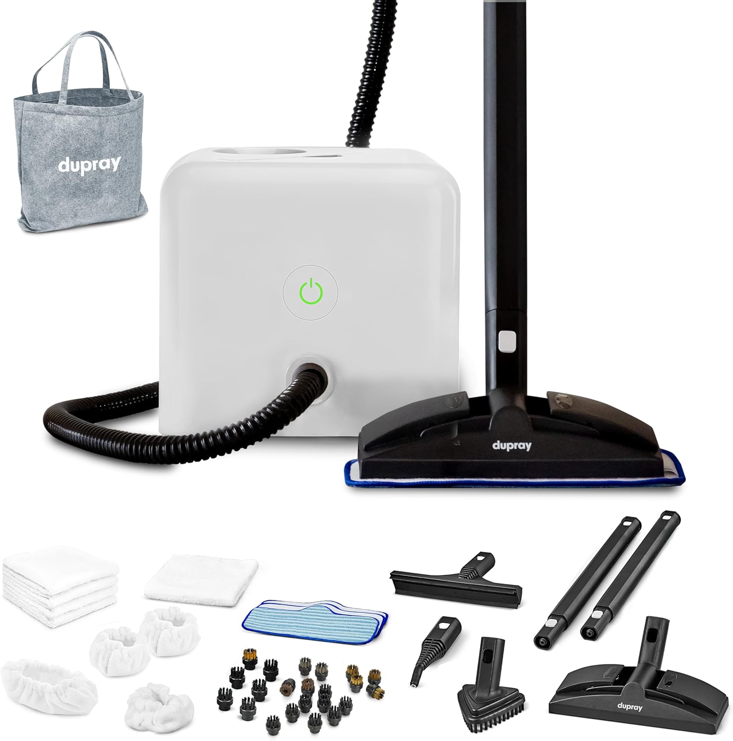 Dupray Neat Steam Cleaner, Multipurpose Steamer for Floors, Grout & Upholstery, Chemical-Free Cleaning, Long Run Time, 40-Piece Accessory Kit *Kills 99.9% of Bacteria & Viruses Dupray Neat Steam Cleaner, Multipurpose Steamer for Floors, Grout & Upholstery, Chemical-Free Cleaning, Long Run Time, 40-Piece Accessory Kit *Kills 99.9% of Bacteria & Viruses