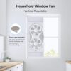 shinic Window Fan, 2026 Updated Quiet Window Exhaust Fan. Reversible Airflow, 9" Blades, Full Remote Control, 3 Functions 3 Speeds. Adjustable Width 23.8"-37", for Bathroom & Kitchen, ETL Certified shinic Window Fan, 2026 Updated Quiet Window Exhaust Fan. Reversible Airflow, 9" Blades, Full Remote Control, 3 Functions 3 Speeds. Adjustable Width 23.8"-37", for Bathroom & Kitchen, ETL Certified