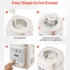 VEVOR Upright Automatic Ice Cream Maker with Built-in Compressor, 1 Quart No Pre-freezing Gelato Maker & Frozen Yogurt Machine, 4 Modes Electric Sorbet-Maker, Compressor Ice Cream Machine for Home