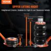 VEVOR Air Jack, 3 Ton/6600 lbs Triple Bag Air Jack, with Heightened Column Lifting Up to 21.3 Inch & Adjustable Handle, with Thick Rubber Pad, 1-6S Lifting Pneumatic Bag Jack Fits for Car, SUV
