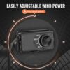 VEVOR Drum Fan, 24 Inch 8700 CFM High Velocity Heavy Duty Floor Shop Fan, 3-Speed, 5ft Cord, 360°Adjustable Tilting, Commercial Industrial Use for Warehouse, Workshop, Factory, Basement