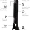 Honeywell QuietSet Whole Room Tower Fan, Oscillating Tower Fan with Remote, Black, HYF290B Honeywell QuietSet Whole Room Tower Fan, Oscillating Tower Fan with Remote, Black, HYF290B