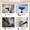 Pressurized Handheld Steam Cleaner for home with 12pcs Accessories & Safety Lock – Multi-Surface Natural Deep Steamer for Cleaning Car, Furniture, Floor, Upholstery, Tile, Grout, Windows(dark gray)