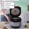 COMFEE' Rice Cooker, Japanese Large Rice Cooker with Fuzzy Logic Technology, 11 Presets, 10 Cup Uncooked/20 Cup Cooked, Auto Keep Warm, 24-Hr Delay Timer