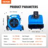 VEVOR Air Mover, 1 HP 4000 CFM Carpet Dryer for Cooling and Ventilating, Portable Floor Blower Fan with 3 Blowing Angles and Time Function, for Janitorial, Home, Commercial Use VEVOR Air Mover, 1 HP 4000 CFM Carpet Dryer for Cooling and Ventilating, Portable Floor Blower Fan with 3 Blowing Angles and Time Function, for Janitorial, Home, Commercial Use