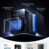 EUHOMY 2.4" Ice Ball Maker Countertop, 3Pcs Ready in 40Mins, 108Pcs/Day, Self-Cleaning Sphere Ice Maker Machine with Crystal Clear Ice, Round Ice Cube Maker for Whiskey & Bourbon