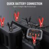 VEVOR Smart Battery Charger, 2A x 4, LiFePO4 Lead-Acid (AGM/Gel/SLA) Car Battery Charger, Fully-Automatic Charger Maintainer Desulfator for Boat Motorcycle Lawn Mower Golf Cart Marine Deep Cycle