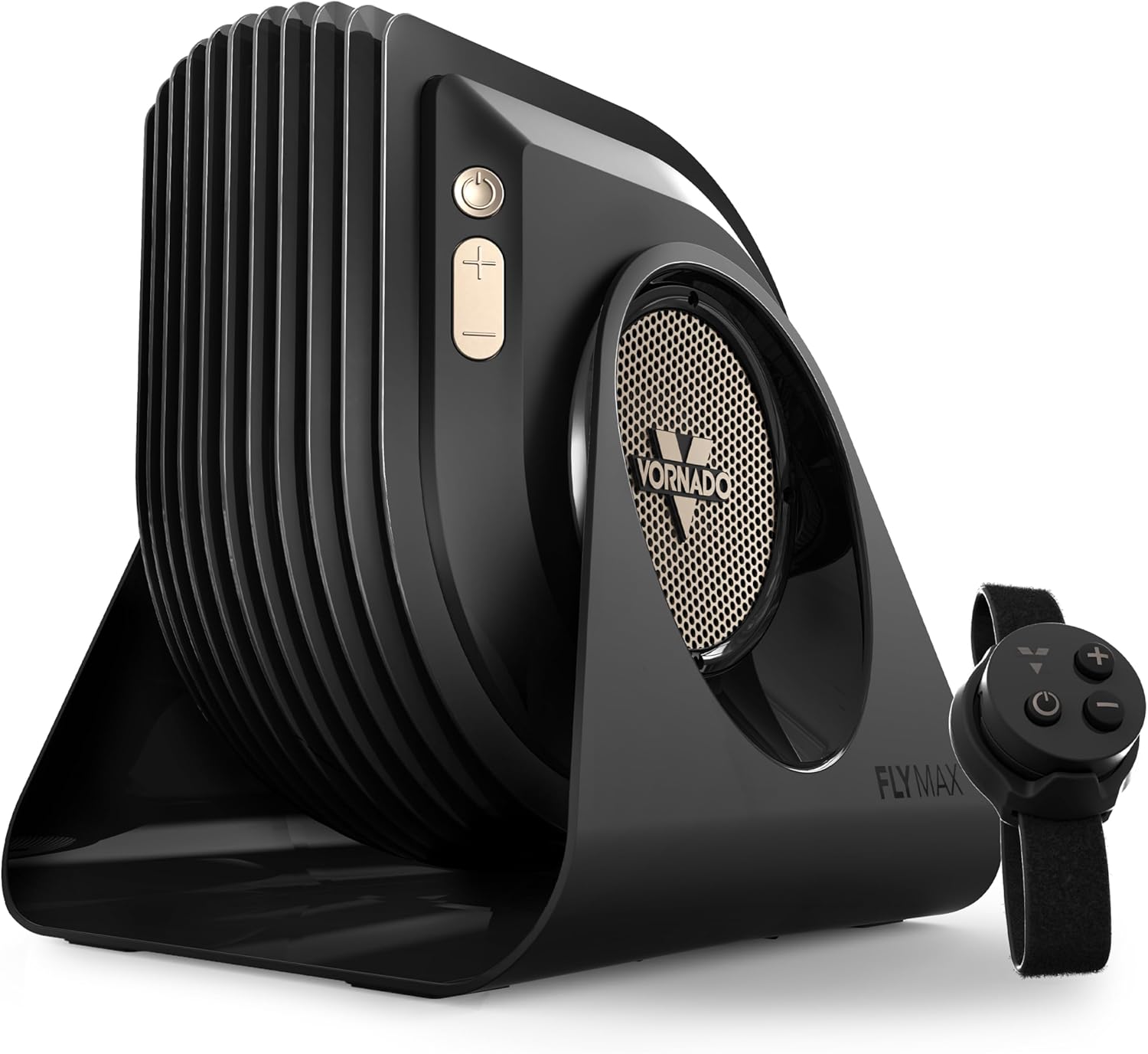 Vornado FLY MAX High Velocity Floor Fan, 4 Speed Settings, 180° Adjustable Tilt, Remote Control, 2300 FPM, Powerful Airflow, Fitness Cooling for Gym, Workout, and Training, Black Vornado FLY MAX High Velocity Floor Fan, 4 Speed Settings, 180° Adjustable Tilt, Remote Control, 2300 FPM, Powerful Airflow, Fitness Cooling for Gym, Workout, and Training, Black