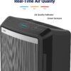 Winix 9800 4-Stage True Hepa Air Purifier with WiFi and PlasmaWave, 500 Sq Ft,Black,Large