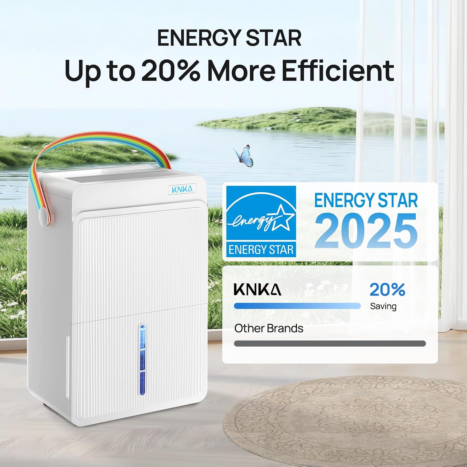 KNKA Energy Star 4500 Sq.Ft Dehumidifier for Basement, Max 80 Pint/Day | Dehumidifier with Drain Hose, Dehumidifiers for Home, Bedroom, Bathroom, Large Room, Smart Humidity Control, Sleep Mode KNKA Energy Star 4500 Sq.Ft Dehumidifier for Basement, Max 80 Pint/Day | Dehumidifier with Drain Hose, Dehumidifiers for Home, Bedroom, Bathroom, Large Room, Smart Humidity Control, Sleep Mode - Image 6