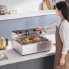 VEVOR Commercial Deep Fryer, 3000W Electric Turkey Fryer with 3 Removable Baskets, Large Capacity 18Qt / 17L Stainless Steel Countertop Single Oil Fryer, for Kitchen Restaurant Use, Silver