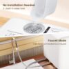 HAVA Countertop Dishwasher, 6 Programs Portable Dishwasher with Water Tank | No Hookup Needed, 167 °F High-Temperature Washing, Baby Care & Hot Air Drying Function for Homes, Apartments and RVs