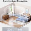 DREO 16''Height 20dB Quiet Smart Fans for Bedroom, DC Room Fan with Remote, 120°+120° Omni-Directional Oscillating Fan, 6 Modes, 9 Speeds, 12H Timer, Alexa/Google/WiFi/Voice Control, Gold