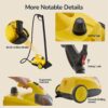 STEAMBOT® Heavy Duty Steam Cleaner with 2L Large Water Tank, 28-in-1 Multipurpose steam cleaner for home, High Temperature Deep Cleaning for Grout, Floor, Tile, Oven, Car, Window&Kitchen，no chemical