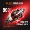 VEVOR 4.8 Gallon Air Compressor, 1.2HP 2.2 CFM@90PSI Oil Free Air Compressor Tank & Max. 116PSI Pressure, 70 dB Ultra Quiet Compressor for Auto Repair, Tire Inflation, Spray Painting, Woodwork Nailing