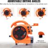 VEVOR Air Mover, 1/4 HP 1000 CFM Carpet Dryer for Cooling and Ventilating, Portable Floor Blower Fan with 4 Blowing Angles and Time Function, for Janitorial, Home, Commercial Use VEVOR Air Mover, 1/4 HP 1000 CFM Carpet Dryer for Cooling and Ventilating, Portable Floor Blower Fan with 4 Blowing Angles and Time Function, for Janitorial, Home, Commercial Use